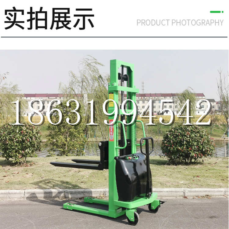 枣阳市电动叉车堆高车液压铲车电瓶1吨2吨站驾步行式小型全自动叉车